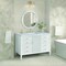 James Martin Vanities 48'' Vanity, Bright White w/ 3 CM Carrara White Marble Top 485-V48-BW-3CAR - alternate 5